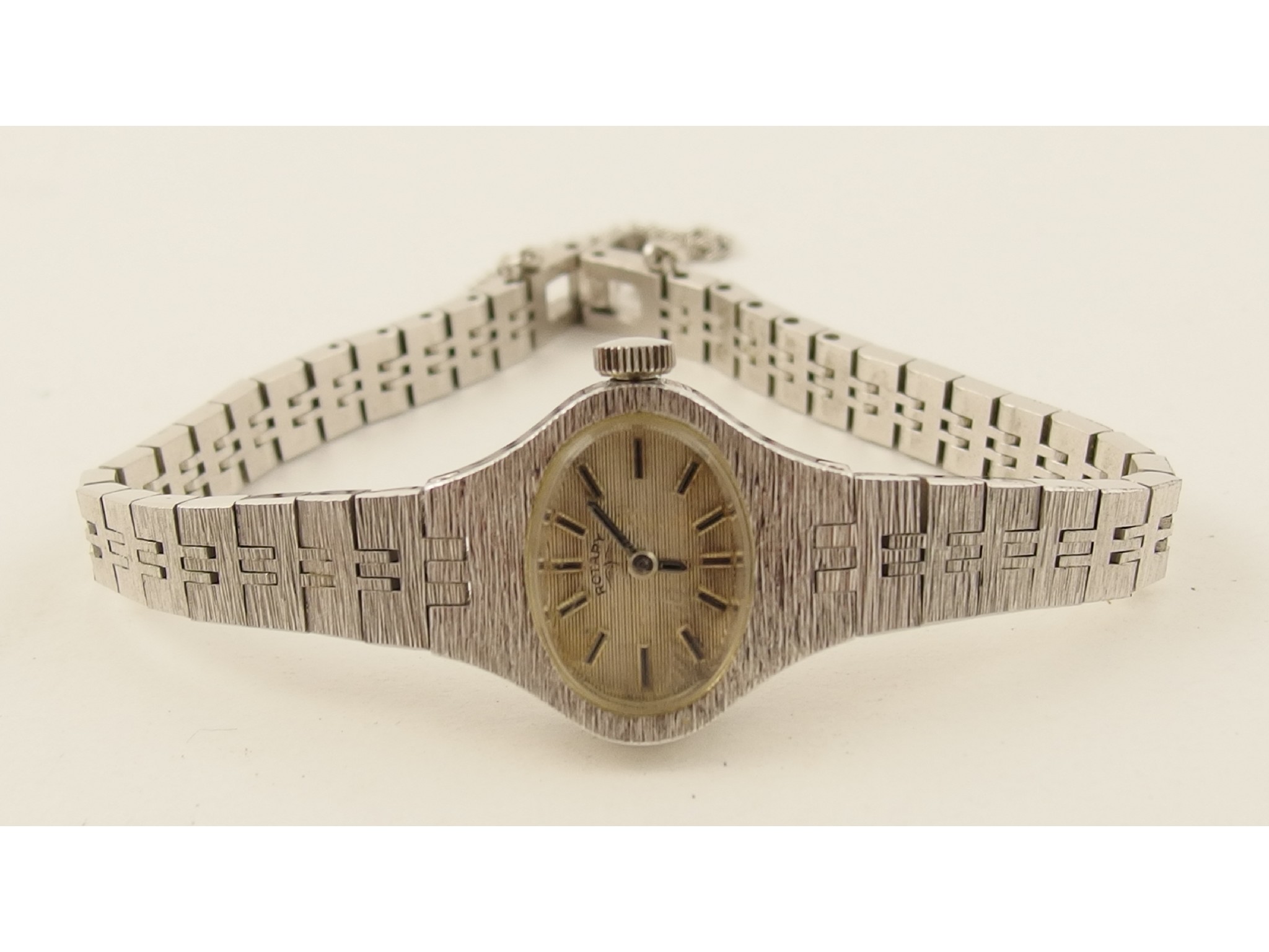 Appraisal: A ladies stainless steel vintage Rotary watch