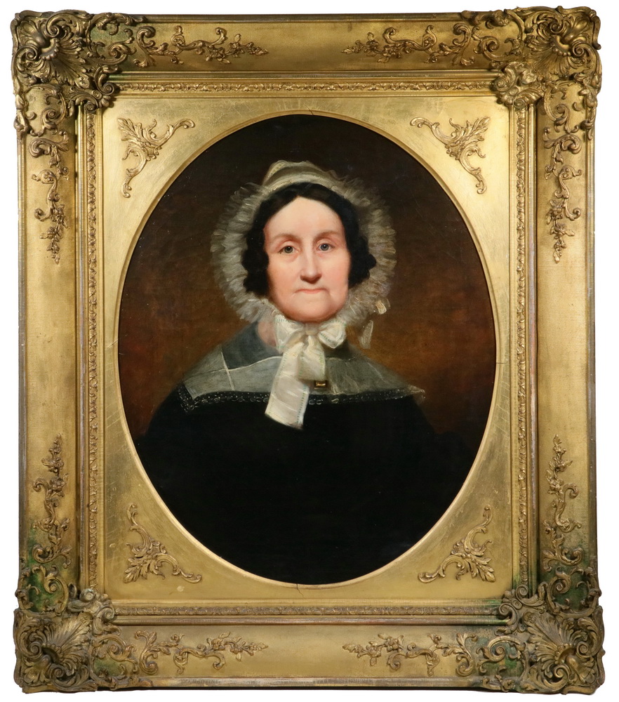 Appraisal: ANTEBELLUM BOSTON SCHOOL PORTRAIT OF A LADY Circa s Portrait