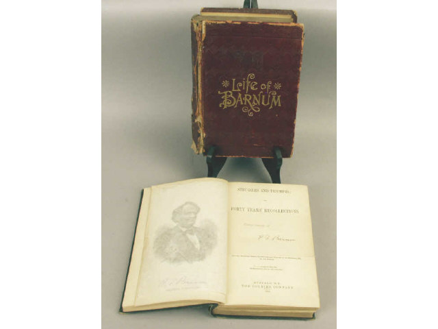 Appraisal: Collection of antique books the first entitled Struggles and Triumphs