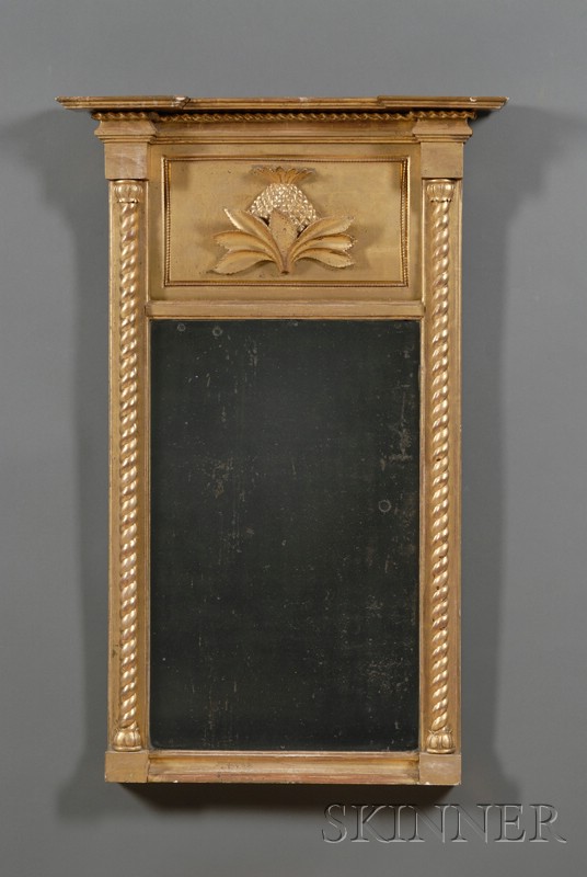 Appraisal: Federal Gilt Gesso Mirror John Kidder and Joseph Carter Charlestown