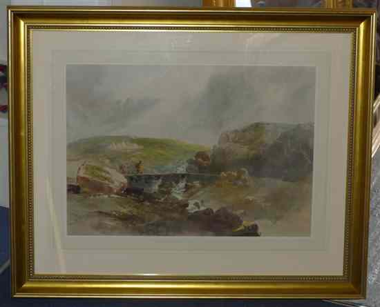 Appraisal: William Noble Hardwick - watercolour 'Benglog North Wales' signed and