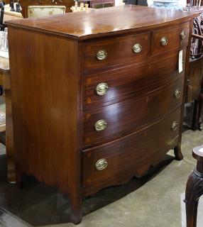 Appraisal: American Federal inlaid chest early th century having a rectangular