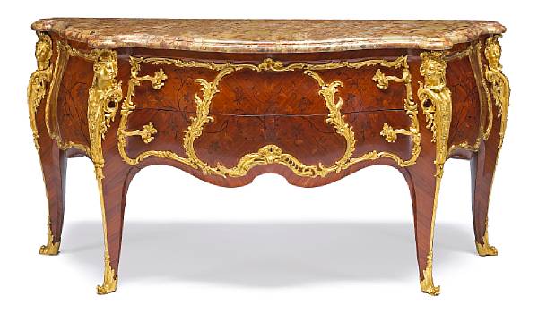 Appraisal: A very fine and impressive Louis XV style gilt bronze