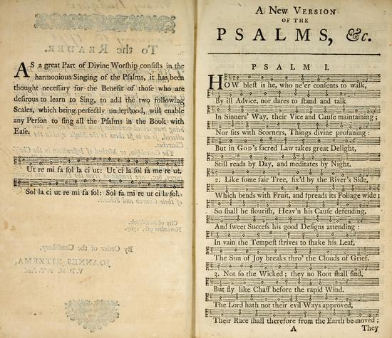 Appraisal: REFORMED DUTCH CHURCH OF NEW YORK The Psalms of David