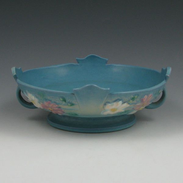 Appraisal: Roseville blue Cosmos bowl Marked Roseville - There is some