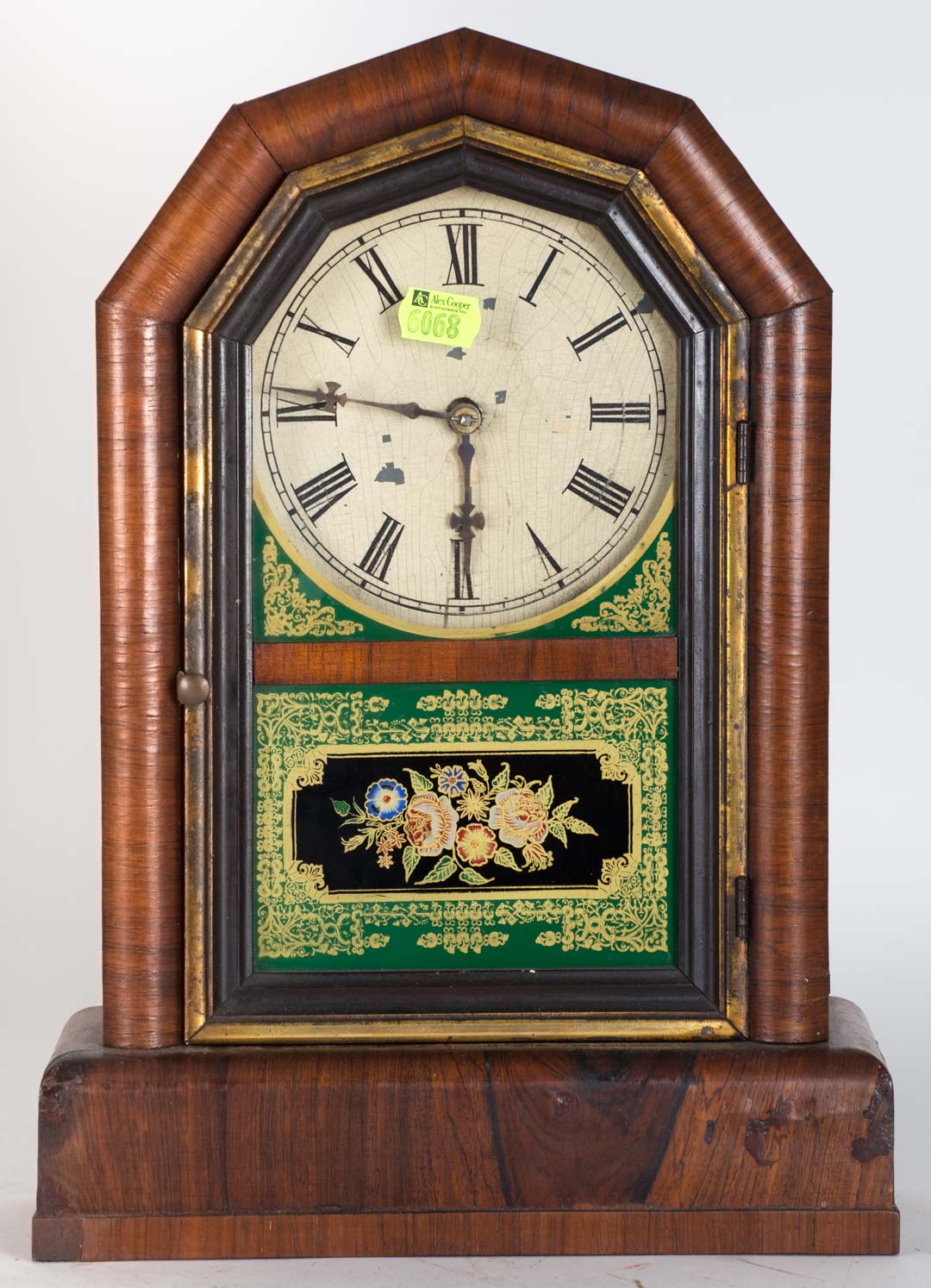 Appraisal: Rosewood mantel clock