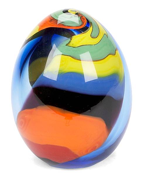 Appraisal: A Seguso Viro art glass ovoid sculpture inscribed Seguso Viro