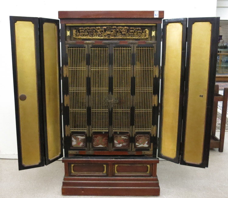 Appraisal: BUTSUDAN BUDDHIST ALTAR CABINET SHRINE Taisho Showa period Japanese c