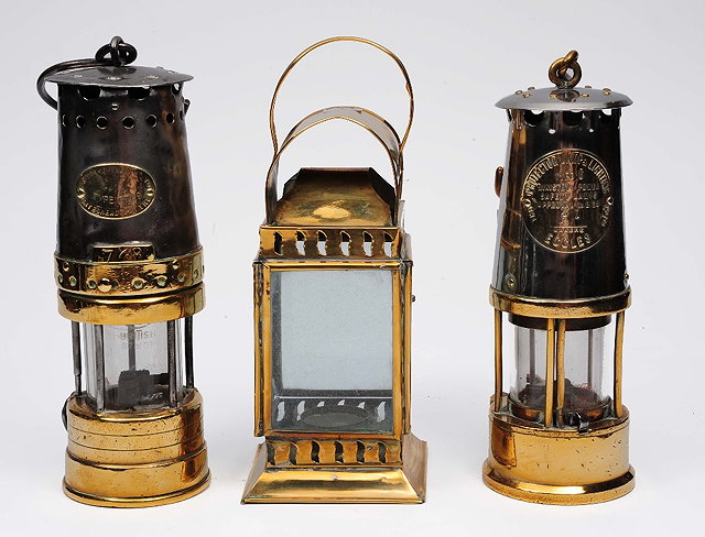 Appraisal: Two miners lampsmarked Patterson Lamp Ltd Gateshead and the Protector