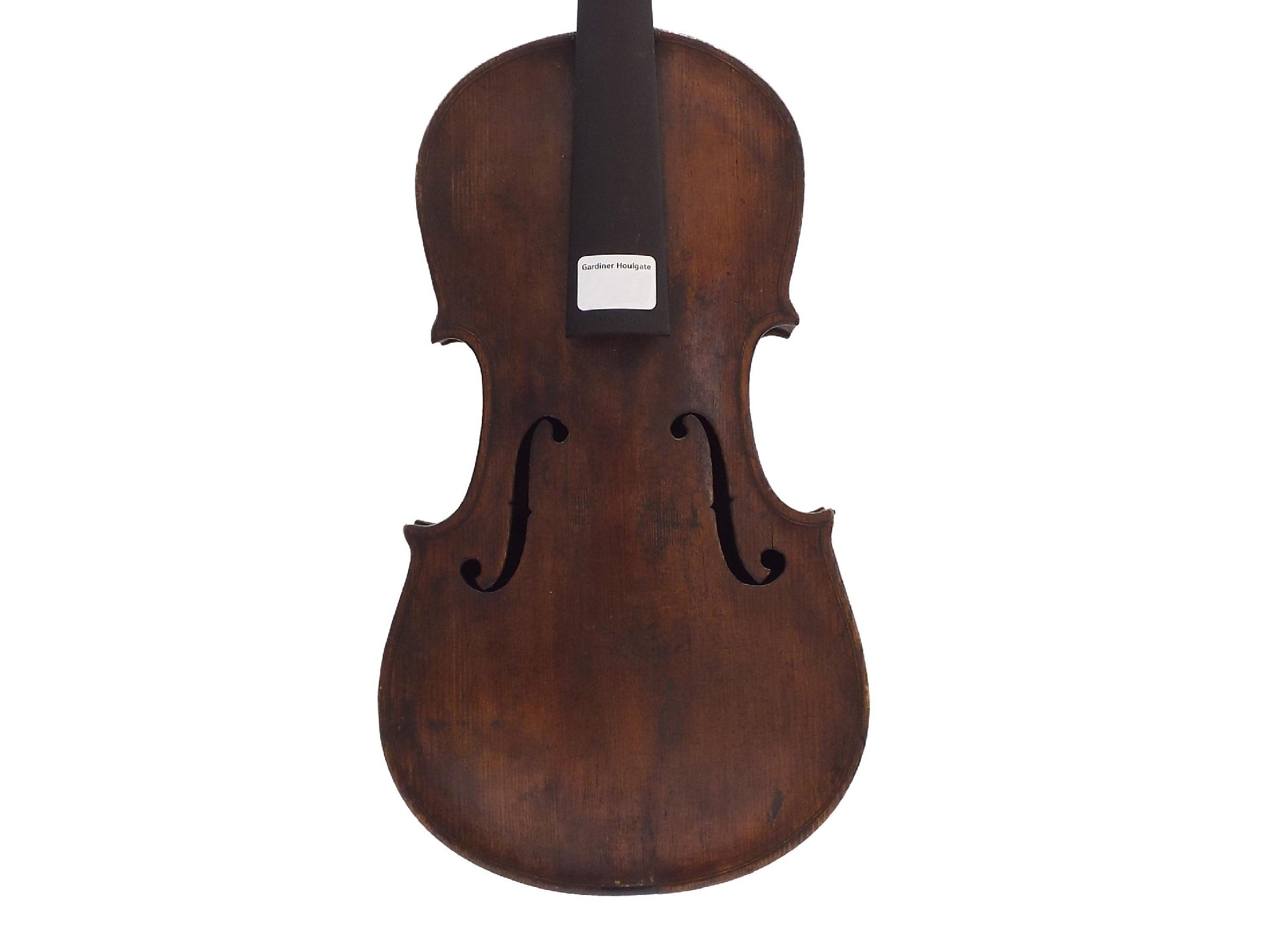 Appraisal: Interesting th century violin unlabelled cm at fault