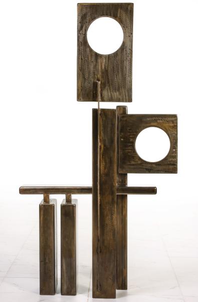 Appraisal: ARLIE REGIER KANSAS B STEEL SCULPTUREArlie Regier Kansas Born The