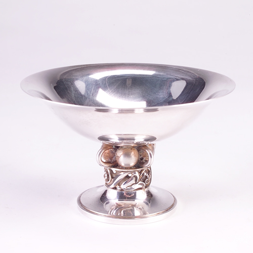 Appraisal: Meyer sterling tazza Lily-of-the-Valley motif t o x dia