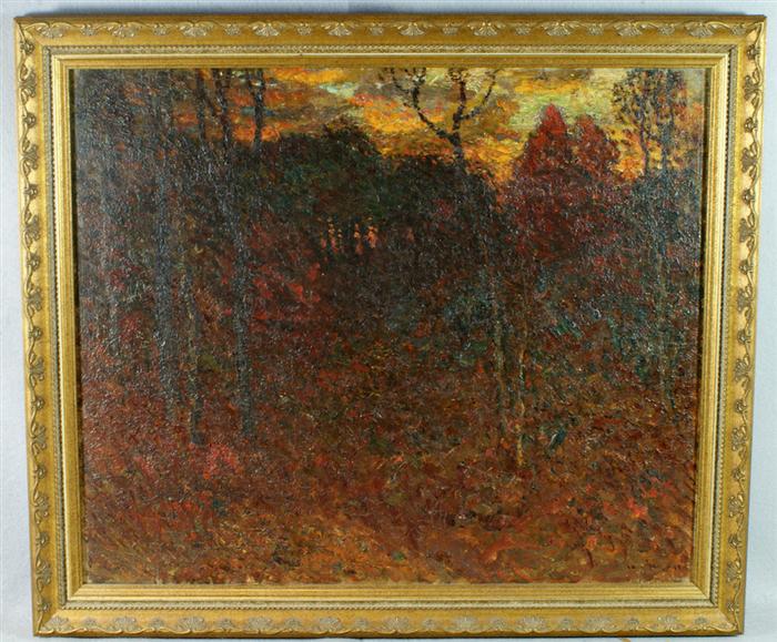 Appraisal: Attributed to John Joseph Enneking American MA ME - o