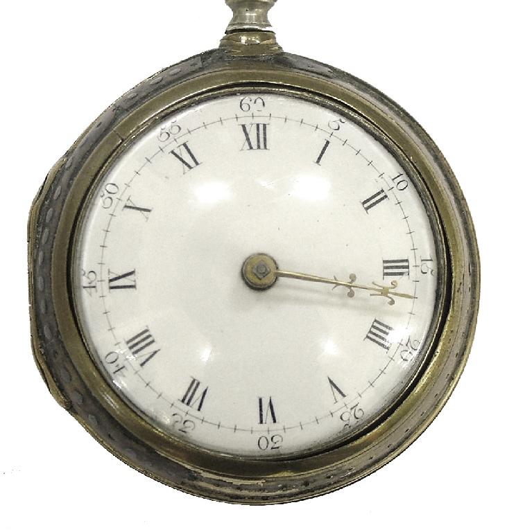 Appraisal: th century gilt pair cased fusee verge pocket watch signed