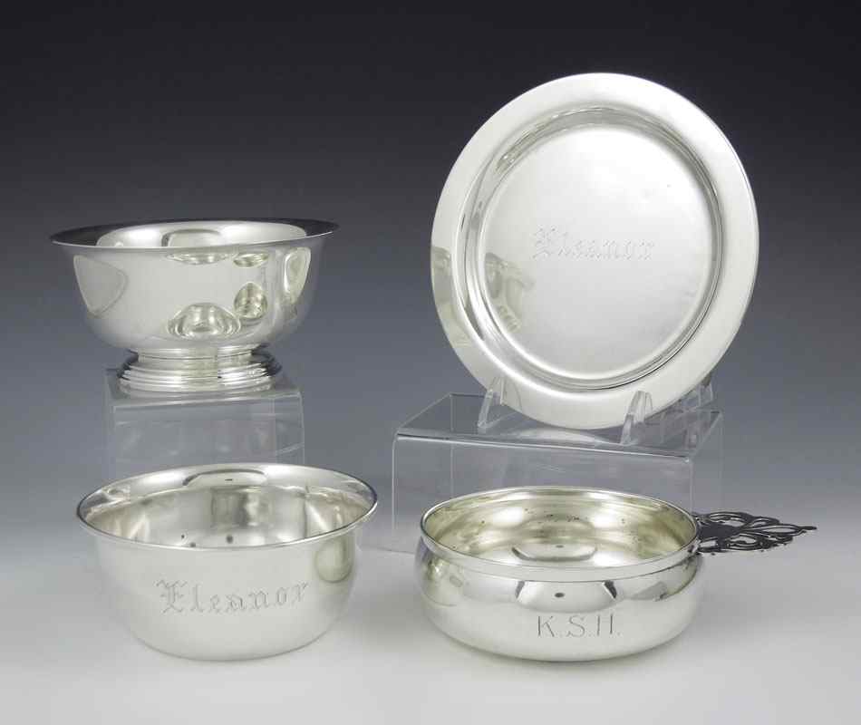 Appraisal: ESTATE COLLECTION STERLING BOWLS UNDERPLATE To include International Lord Saybrook