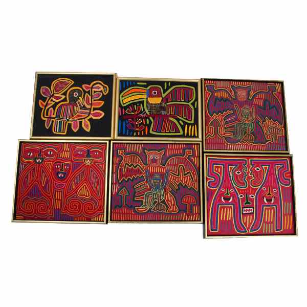 Appraisal: Panamanian Molas Panama th century A group of ten Panamanian