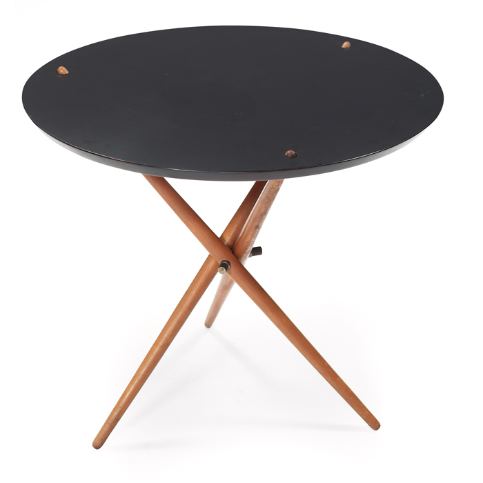 Appraisal: Hans Bellman tripod ''Popsicle'' table by Knoll Associates s round