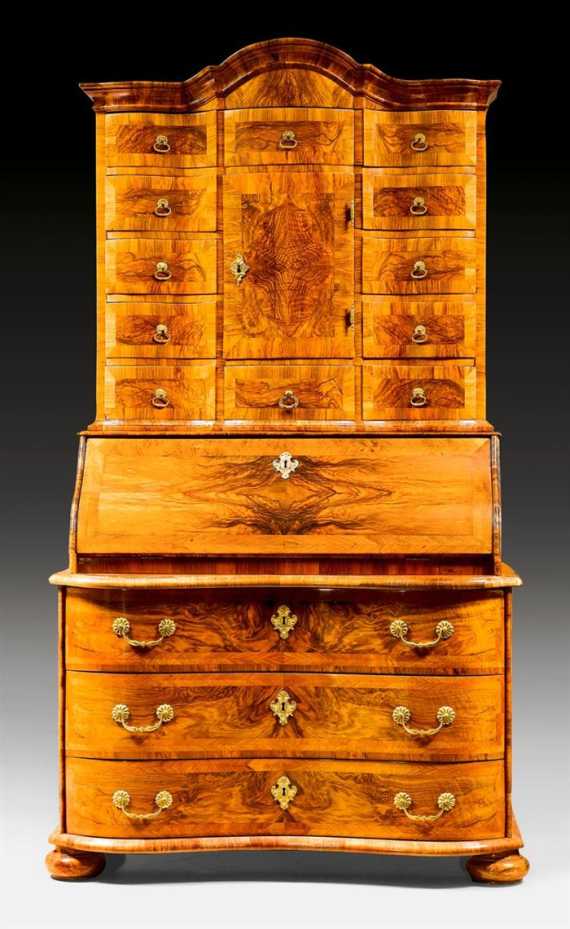 Appraisal: BUREAU CABINET Baroque attributed to the workshop of M FUNK