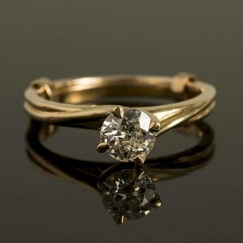 Appraisal: Diamond k Ring Diamond k ring containing one Old European