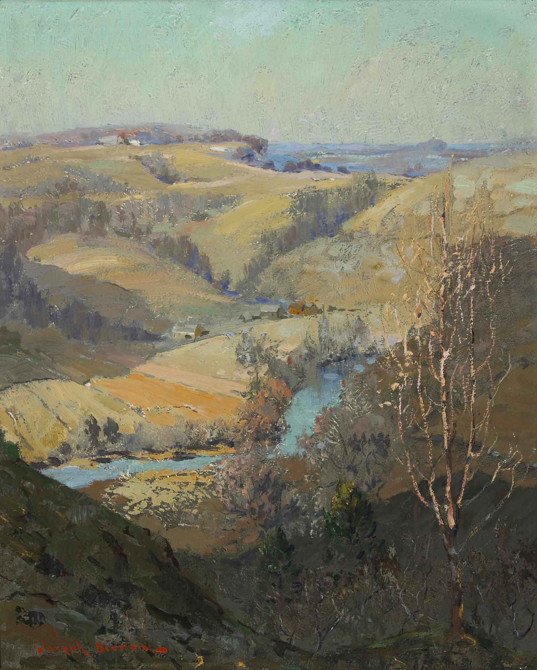 Appraisal: n a Joseph Pierre Birren American - Valley creek signed