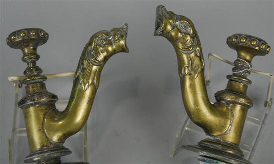 Appraisal: PAIR OF FRENCH BRONZED METAL FOUNTAIN SPIGOTS th century height