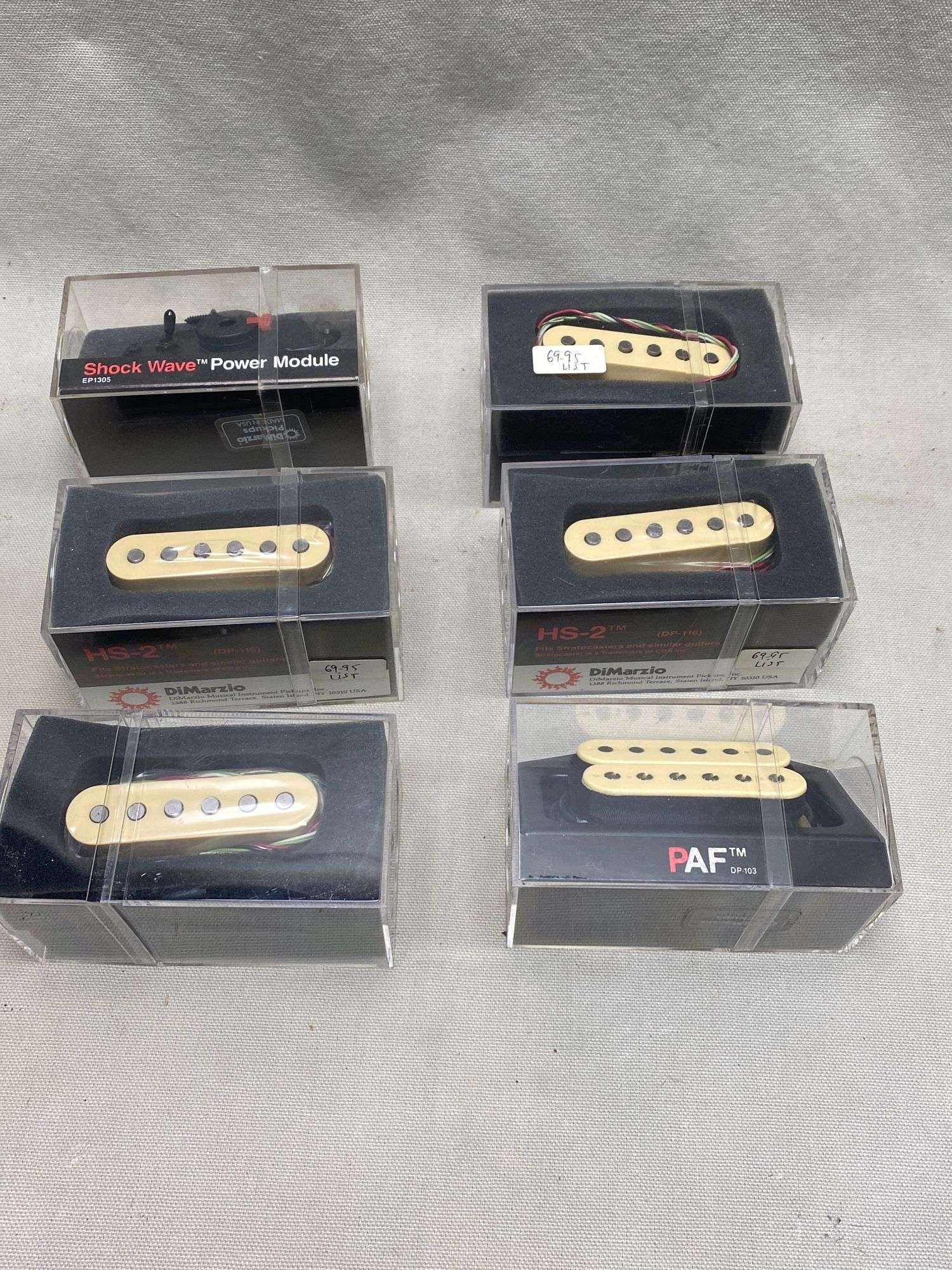 Appraisal: Dimarzio pickups and power mod untested Dimarzio pickups and power