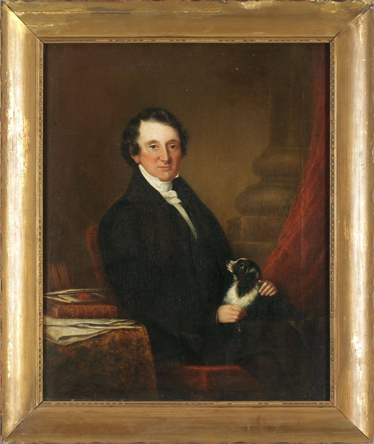 Appraisal: THREE-QUARTER LENGTH PORTRAIT OF THOMAS BENJAMIN ADAIR ATTRIBUTED TO WILLIAM