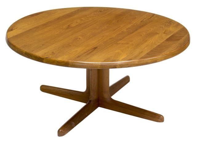 Appraisal: Danish mid-century modern round coffee table c s rising on