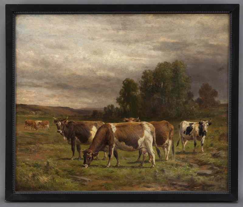 Appraisal: Thomas Bigelow Craig ''A Group in the Sunshine''oil painting on