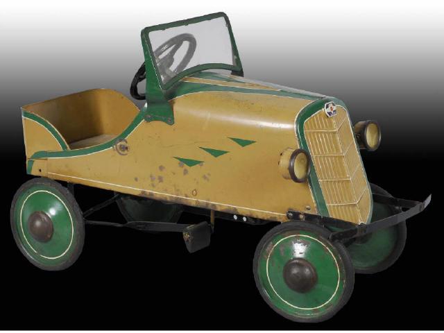 Appraisal: Pressed Steel American National Dodge Pedal Car Description Tan and