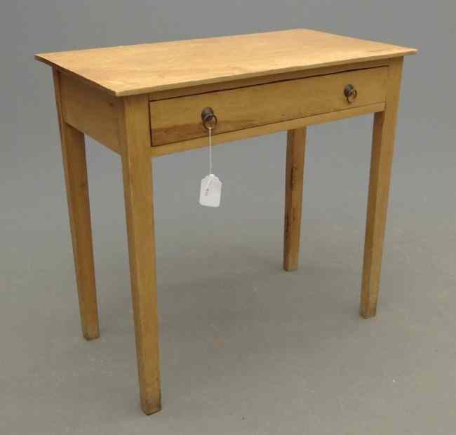 Appraisal: th c pine single drawer table Top '' x ''