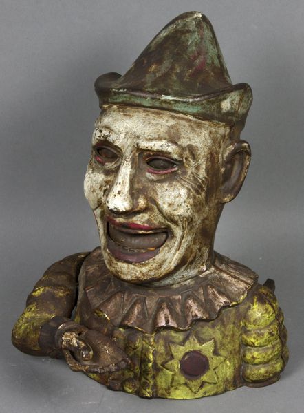 Appraisal: Vintage iron mechanical clown bank x marked Humpty Dumpty Bank