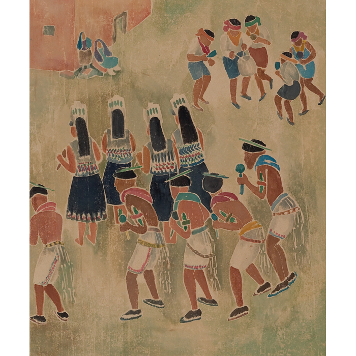 Appraisal: Henrietta Dean Lang American th century Corn Dance Pueblo of