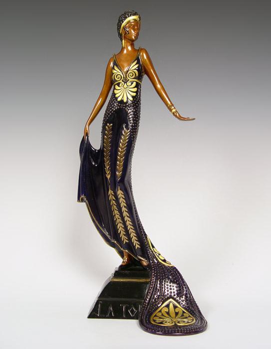 Appraisal: ERTE Russian - ''La Tasca'' Bronze stamped Sevenarts Ltd London