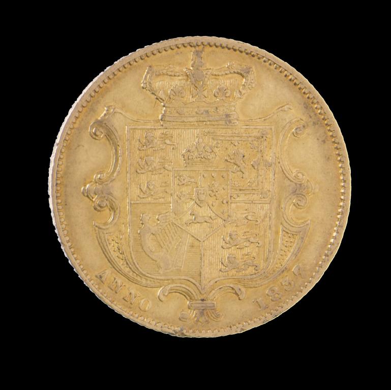 Appraisal: WILLIAM IV SOVEREIGN VF