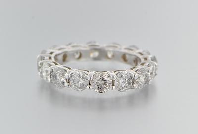 Appraisal: An k White Gold and Diamond Eternity Ring k white