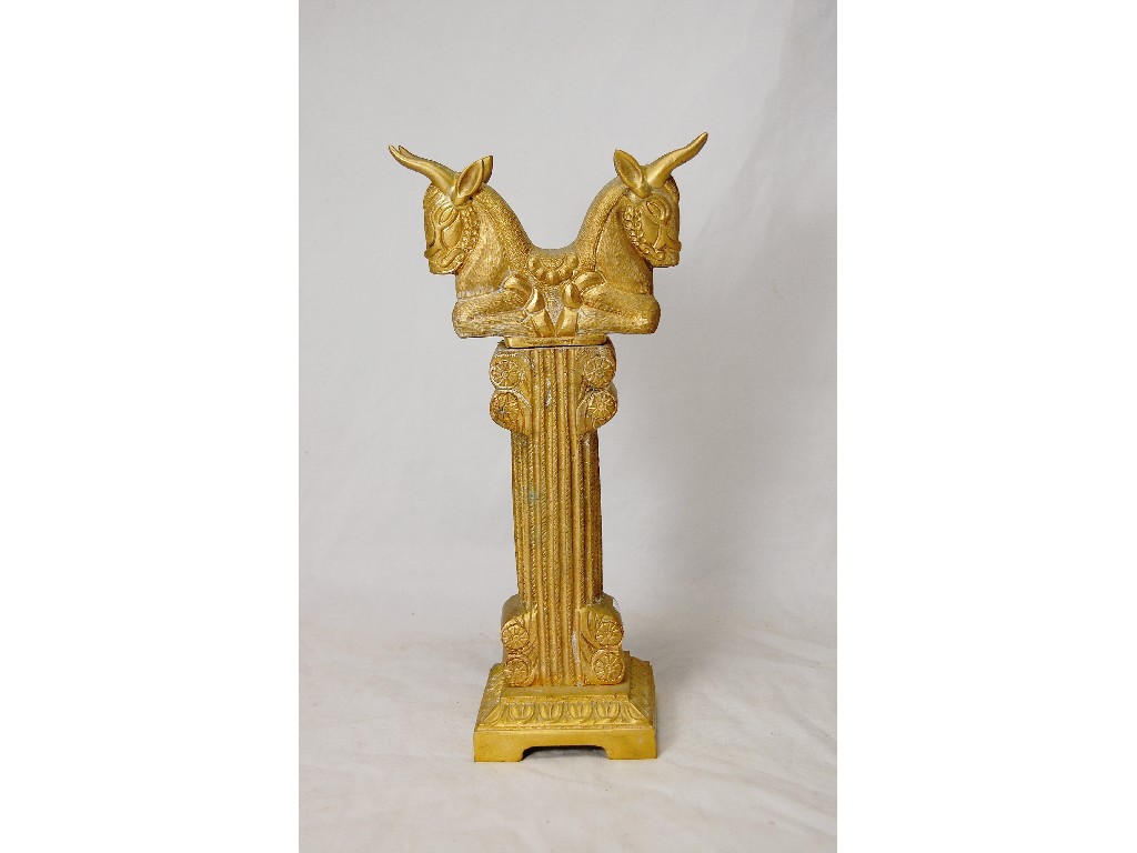 Appraisal: A th century gilt metal ornament in the classical Greek