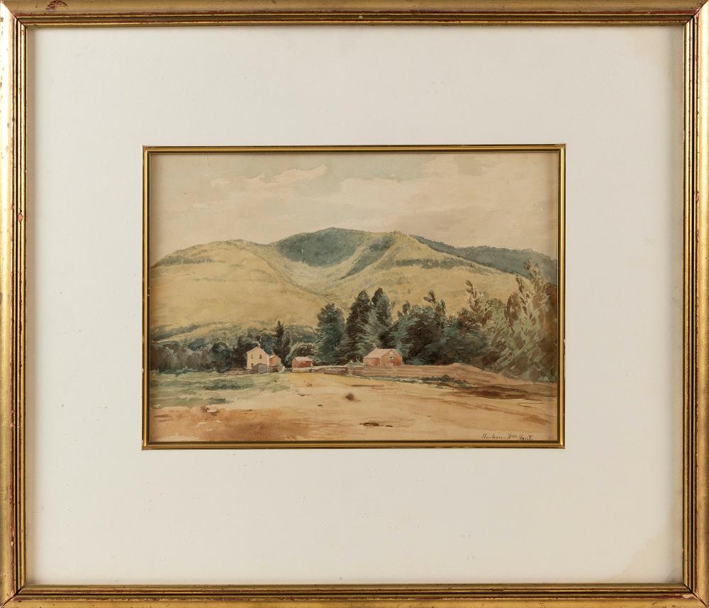 Appraisal: WILLIAM HART NEW YORK SCOTLAND - LANDSCAPE WITH DISTANT HILLS