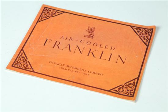 Appraisal: FRANKLIN AUTOMOBILE CATALOG Full color -page booklet printed in ''