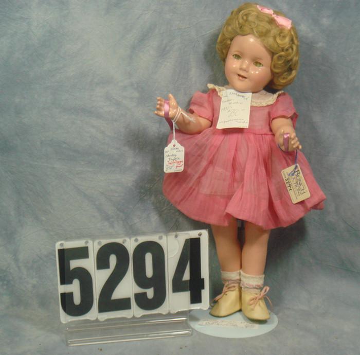 Appraisal: Shirley Temple composition doll crystalized eyes great mohair wig light