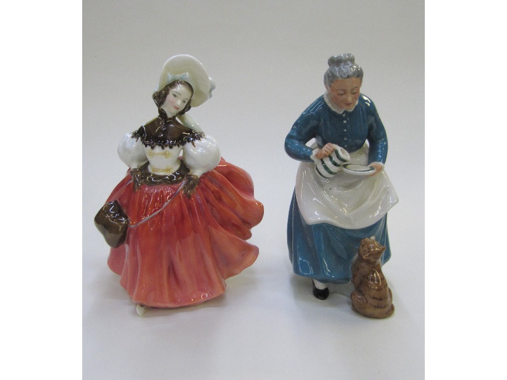 Appraisal: Two Royal Doulton figures 'The Skater' HN and 'The Favourite'