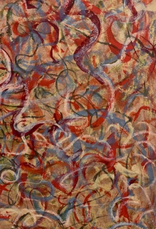 Appraisal: SIGNED MARK TOBEY LITHOGRAPHMark Tobey American - Litho Flame of