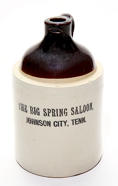 Appraisal: The Big Springs Saloon Johnson City TN Whiskey Jug Exclusive