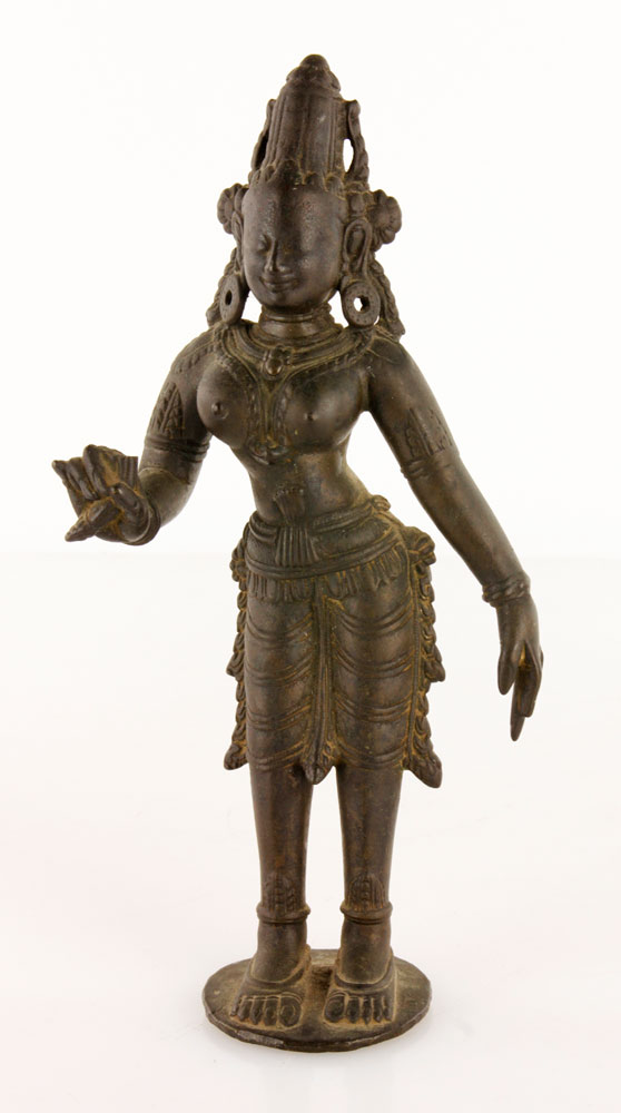 Appraisal: - th C Indian Bronze Figure th century bronze standing