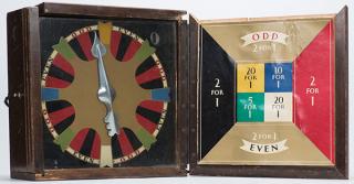 Appraisal: Electric Spin the Arrow Gambling Game American ca Electric apparatus