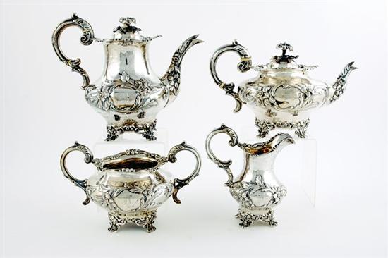 Appraisal: Victorian sterling tea and coffee service London dated classical form