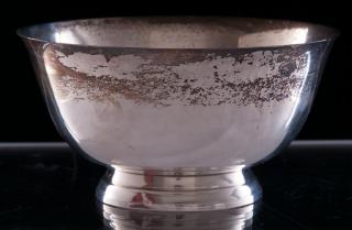 Appraisal: Sterling Silver Paul Revere Repro Bowl Marked to bottom Sterling