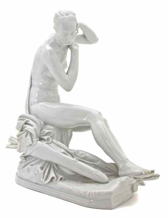 Appraisal: A Meissen Porcelain Figure of Diana Professor Paul Scheurich depicting