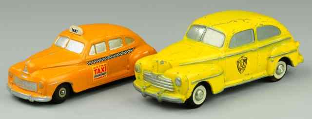 Appraisal: TWO PROMOTIONAL TAXI CABS Includes Dodge custom by National and