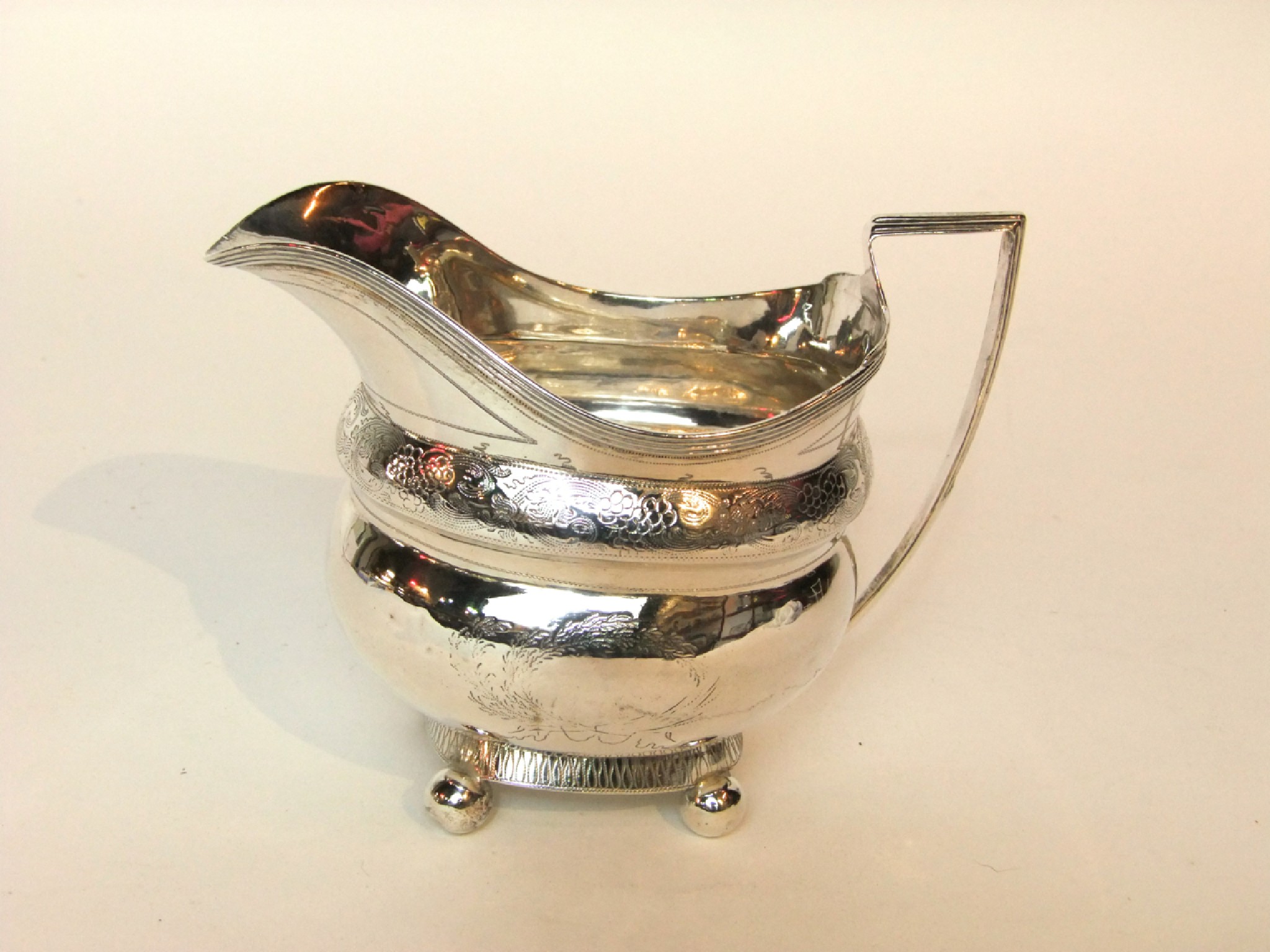 Appraisal: A silver creamer John Robertson II John Walton Newcastle -